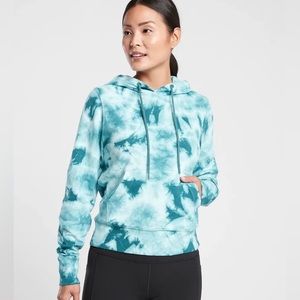 Athleta sundown teal tie dye sweatshirt